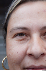 Eye Woman White Casual Chubby Street photo references